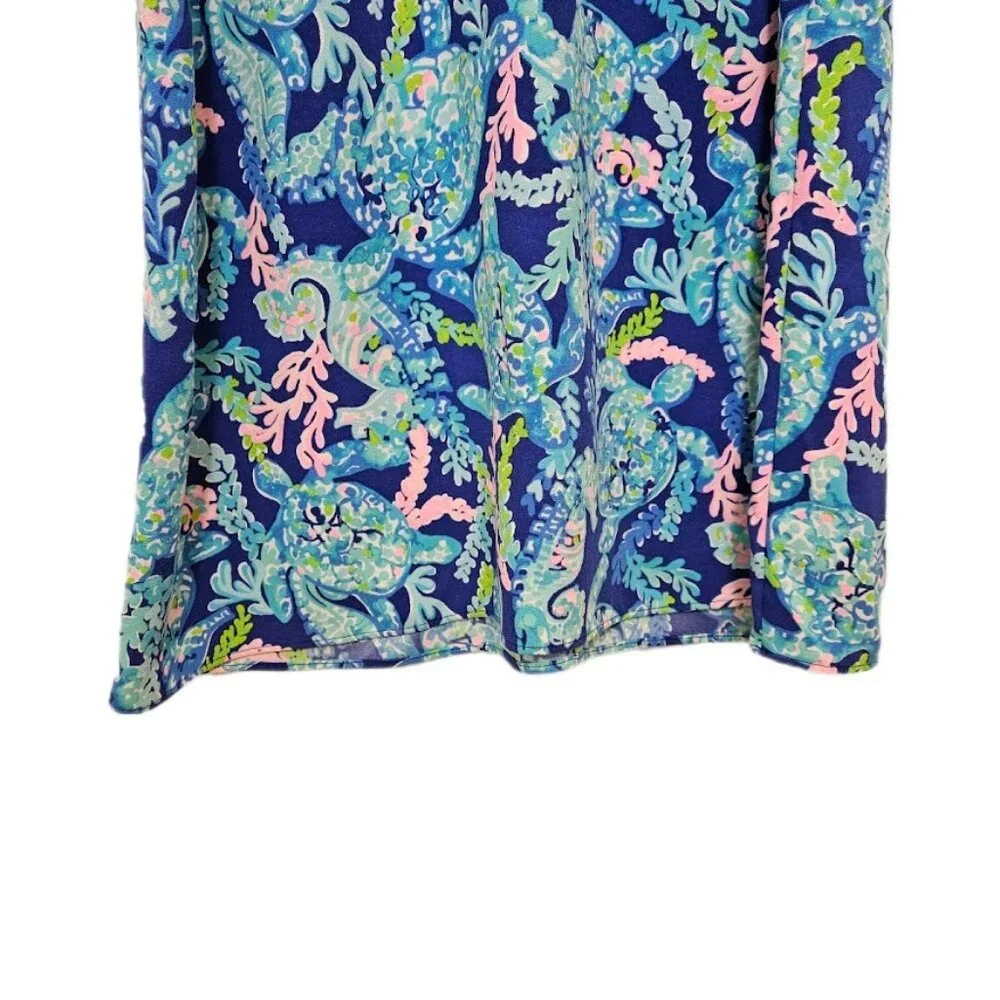 Lilly Pulitzer Blue and Pink Sleeveless Jane Dress - Picture 6 of 12